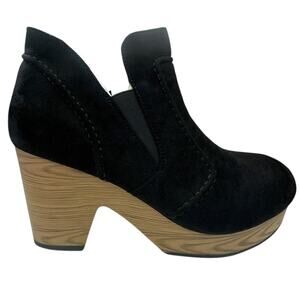 Pierre Dumas Pam Clog Ankle Boots Black Women’s size 9.5